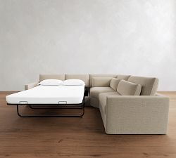 Westwood Slim Arm Deep Seat 3-Piece Wedge Sleeper Sectional (129")