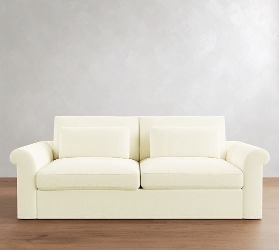 Westwood Roll Arm Deep Seat Slipcovered Sleeper Sofa (64"-95") by Pottery Barn