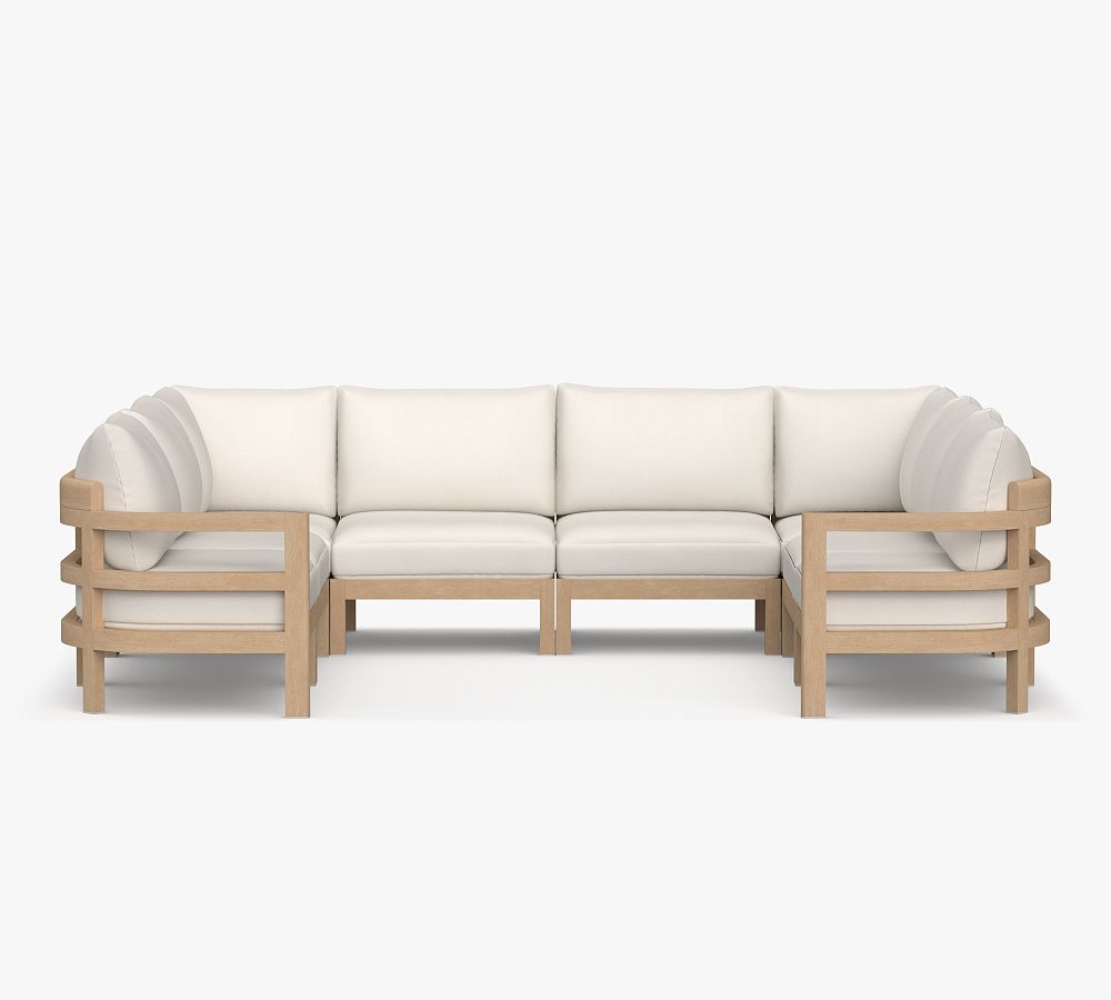 Woodside 8-Piece U-Shaped Outdoor Sectional (116") by Pottery Barn