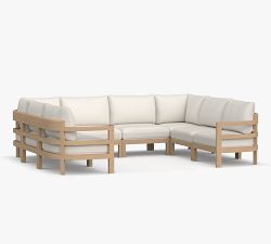 Woodside 8-Piece U-Shaped Outdoor Sectional (127")