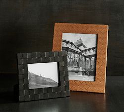 Woven Leather Frames