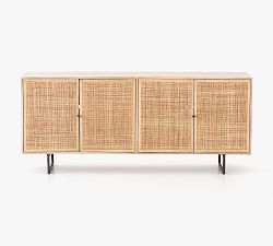 Open Box: Dolores Cane Console Table (72") - Natural