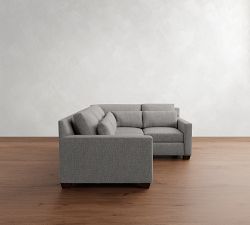 York Square Arm Deep Seat 3-Piece Sectional (98")