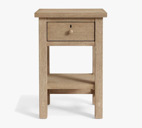 Farmhouse 18" Mini Nightstand, Seadrift