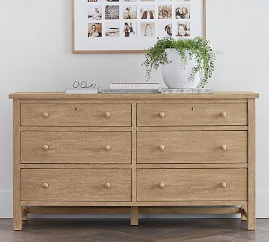 Farmhouse 6-Drawer Dresser, Seadrift | Pottery Barn