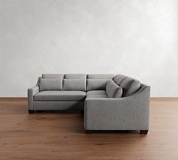 York Slope Arm Deep Seat 3-Piece L-Shaped Sectional (98")