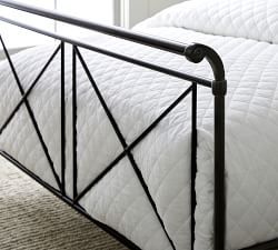 Loleta Iron Sleigh Bed