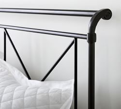 Loleta Iron Sleigh Bed
