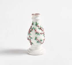 Ceramic Winter Berry Candle Holder