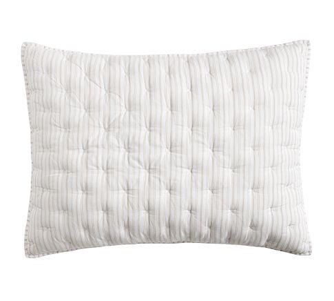 Carter Striped Quilted Sham