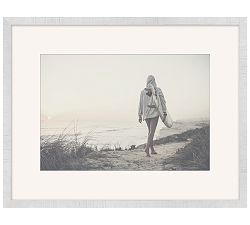 Surf Walk Framed Print