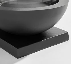 Verona Circular Metal Hurricane Candle Holder
