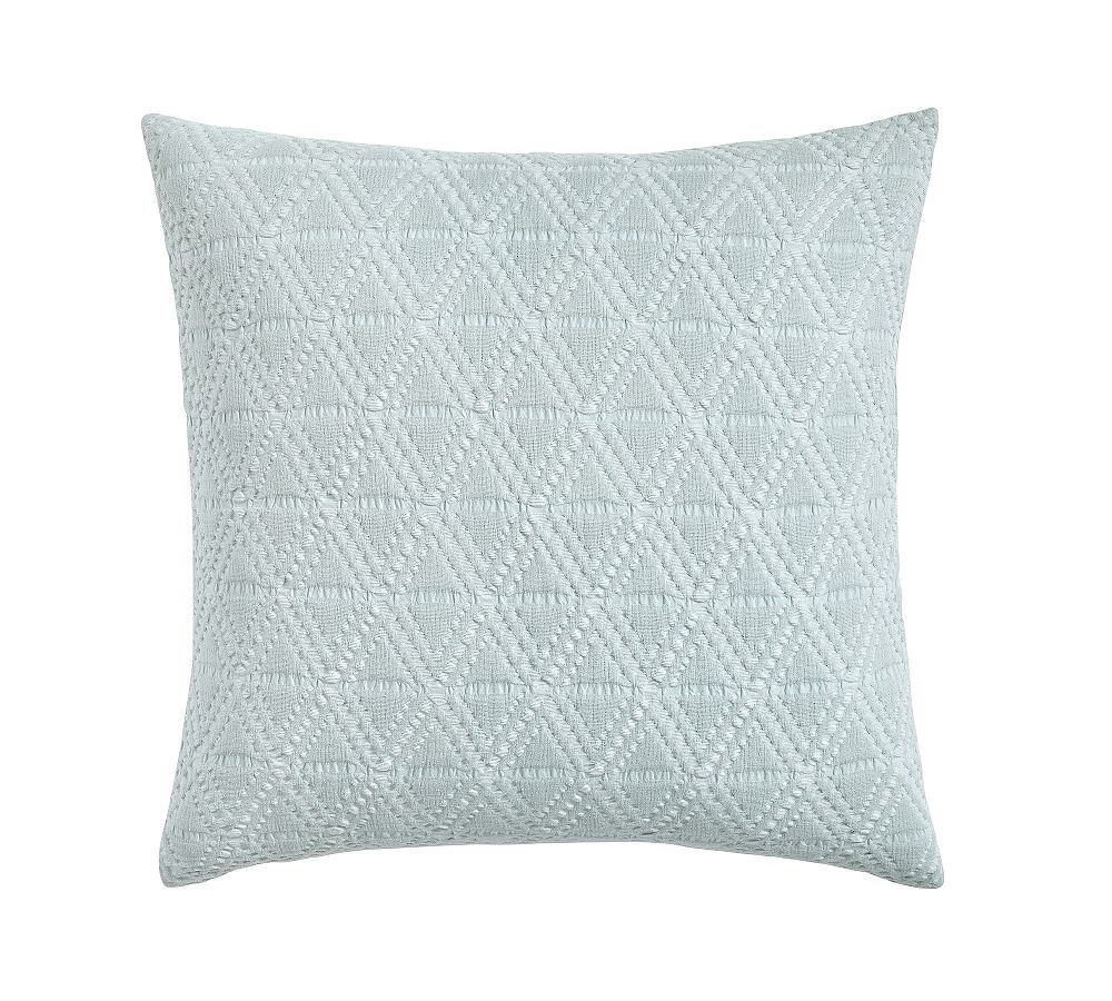 Diamond Matelasse Sham - Chambray, Euro