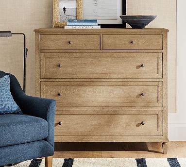 Sausalito 5-Drawer Tall Wide Dresser (50") | Pottery Barn