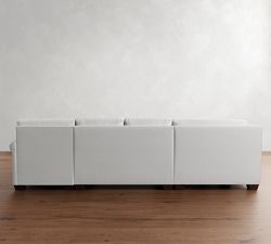 York Roll Arm Deep Seat 4-Piece Chaise Sectional (122")