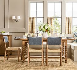 Chris Loves Julia Stacked Ball Extendable Dining Table (83"-103")