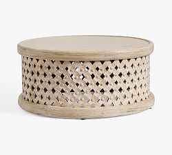 Open Box: Bodega Round Coffee Table (34") - Sandwash