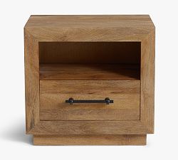 Open Box: Oakleigh Nightstand (25") - Heirloom Wheat, Traditional Hardware
