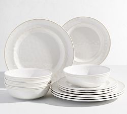 Cabana Outdoor Melamine 12-Piece Dinnerware Set
