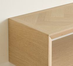 Blair Herringbone Floating Cubby (36")