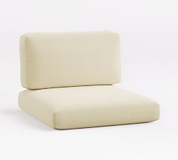 Cushion Cover Only: Marina Outdoor Lounge Chair; High Performance Canvas, Natural