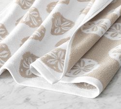Sand Dollar Jacquard Towel