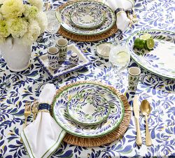 Puebla Multi Porcelain Appetizer Plates - Set of 4