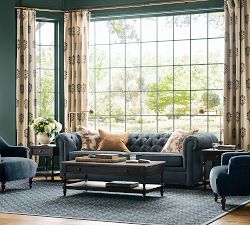 Chesterfield Roll Arm Sofa (67"&ndash;98")