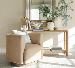 Cole Leather Swivel Chair