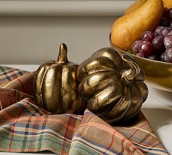 Brass Pumpkins - Set of 2