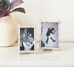 Bamboo Picture Frames - Silver