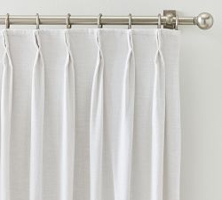Emery Linen Pinch Pleat Blackout Curtain