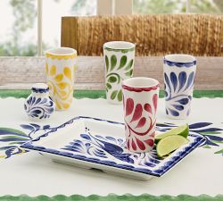 Puebla Porcelain Shot Glasses - Set of 4