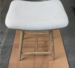 Open Box: Antony Upholstered Counter Stool (25") - Performance Boucle Oatmeal/Seadrift
