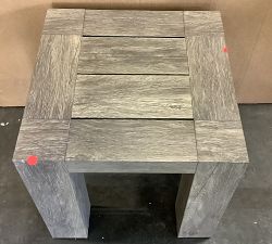 Open Box: Rockport Outdoor Side Table (18") - Faux Wood Gray