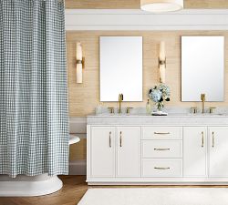 Blaine Check Shower Curtain