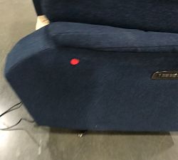 Open Box: Dream Deluxe Power Swivel Recliner - Performance Heathered Basketweave Navy