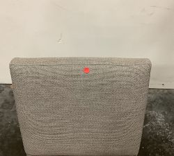 Open Box: Classic Upholstered Dining Side Chair - Performance Chateau Basketweave Light Gray, Espresso Leg