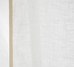 Willow Piped Border Sheer Curtain