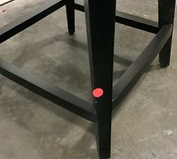 Open Box: Layton Leather Swivel Counter Stool (25.5") - Churchfield Camel, Blackened Oak