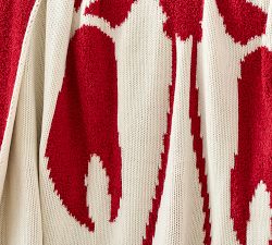 Lobster Knit Throw