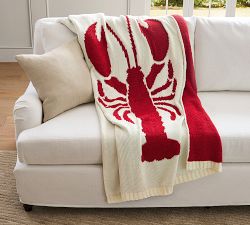 Lobster Knit Throw