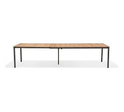 Zia Teak Outdoor Extendable Dining Table (89"-130")