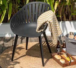 Sinclair Metal Outdoor Dining Chairs, Set of 4