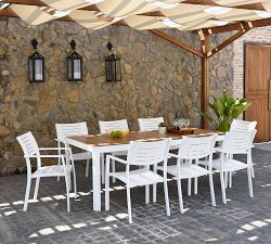 Marshall Metal Rectangular Outdoor Dining Table (82")