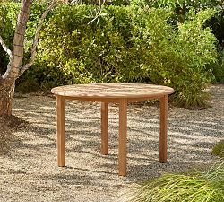 Chambly Eucalyptus Round Outdoor Dining Table (47")