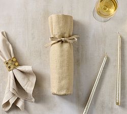 Glitter Print Wine Bag