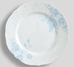LoveShackFancy Blue Rose Melamine Dinner Plates - Set of 4