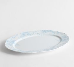 LoveShackFancy Blue Rose Melamine Serving Platter