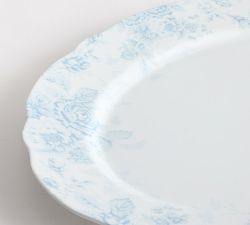 LoveShackFancy Blue Rose Melamine Serving Platter